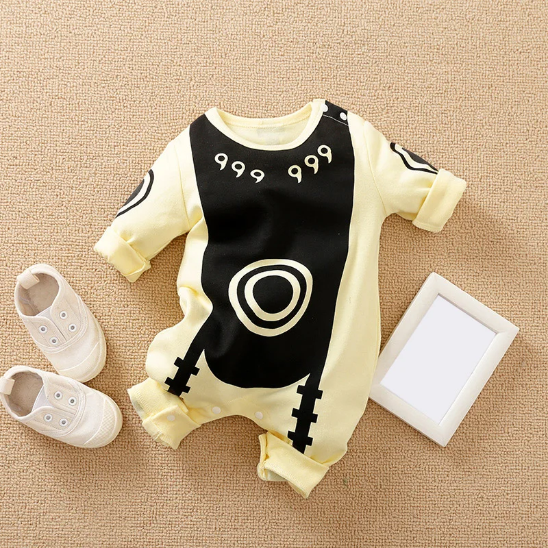 Newborns Baby Clothes Long-Sleeved Trousers Banquet COTTON Cartoon Anime 0-24 months Spring and autumn Fashion neonatal romper - Image 4