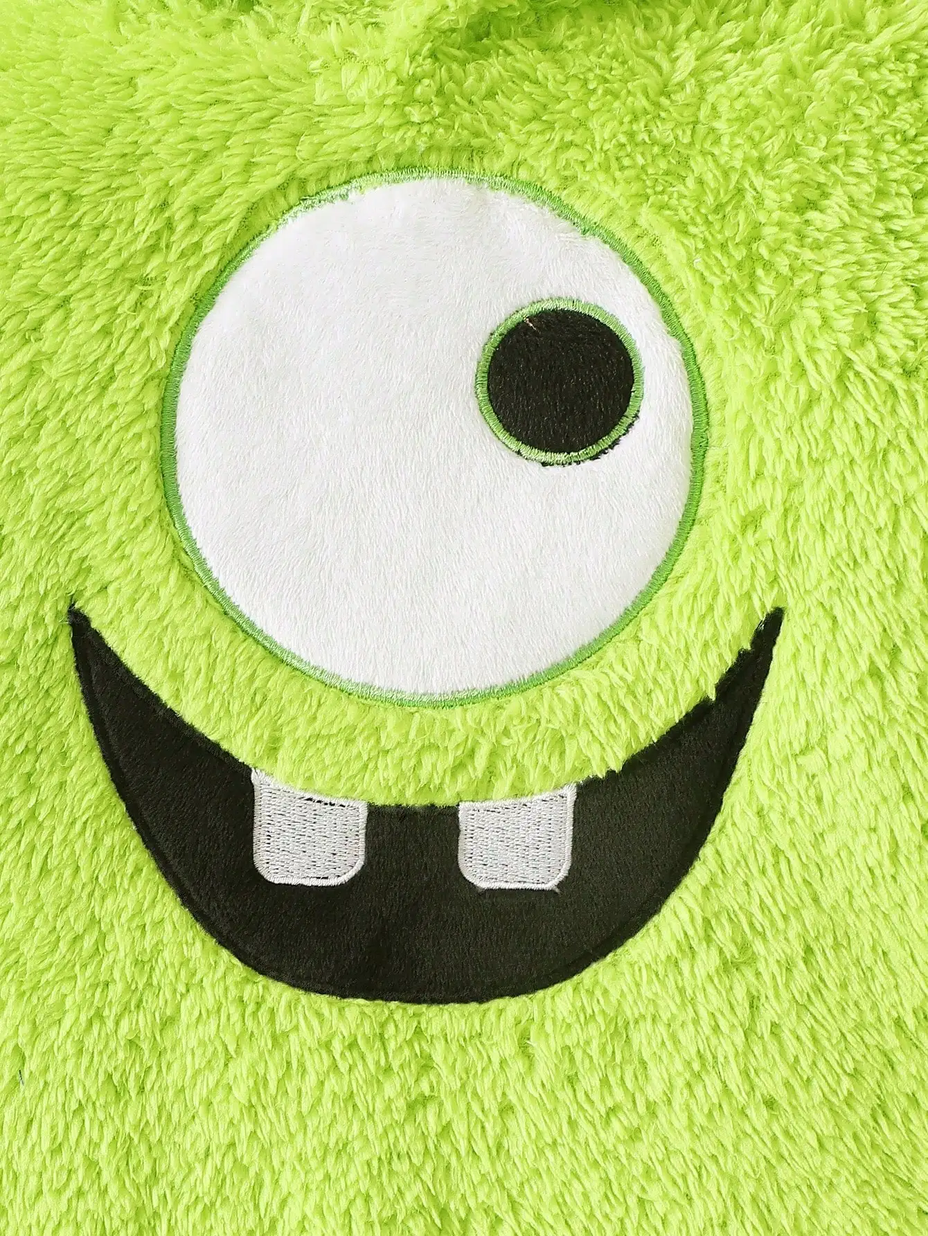 Baby boy monster embroidered demon ear hat plush jumpsuit - Image 13