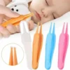 Tweezers Cleaning Forceps Baby Plastic Tweezers Nose Cleaner Tool Toddler Nasal Cavity Care Supplies Baby Essentials Kids Safety