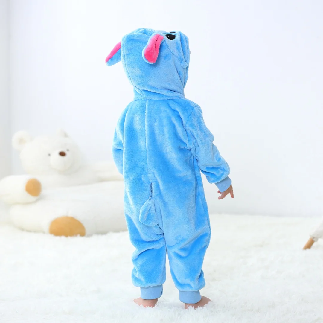 Baby Kigurumi Stitch Cartoon Romper Infant Kids Animal Jumpsuits Toddler Clothes Girls Boys Halloween Cosplay Pyjamas Costumes - Image 4