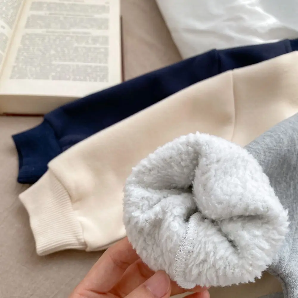 Autumn Winter Newborn Baby Clothes Letter Print Boy Romper Warm Infant Girl Soft Fleece Jumpsuit Pajamas 2026 Bodysuit for 0-24M - Image 16