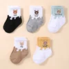 5 Pairs Baby Socks Low Cut Stretch Ankle Socks Infant Socks for Newborn Toddler Boys Girls Baby Socks