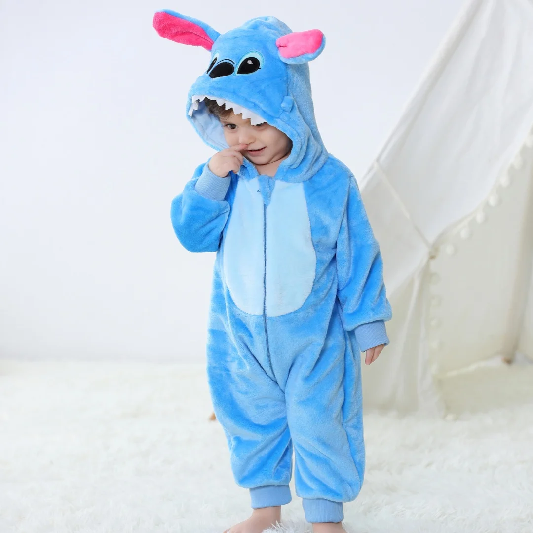 Baby Kigurumi Stitch Cartoon Romper Infant Kids Animal Jumpsuits Toddler Clothes Girls Boys Halloween Cosplay Pyjamas Costumes - Image 6
