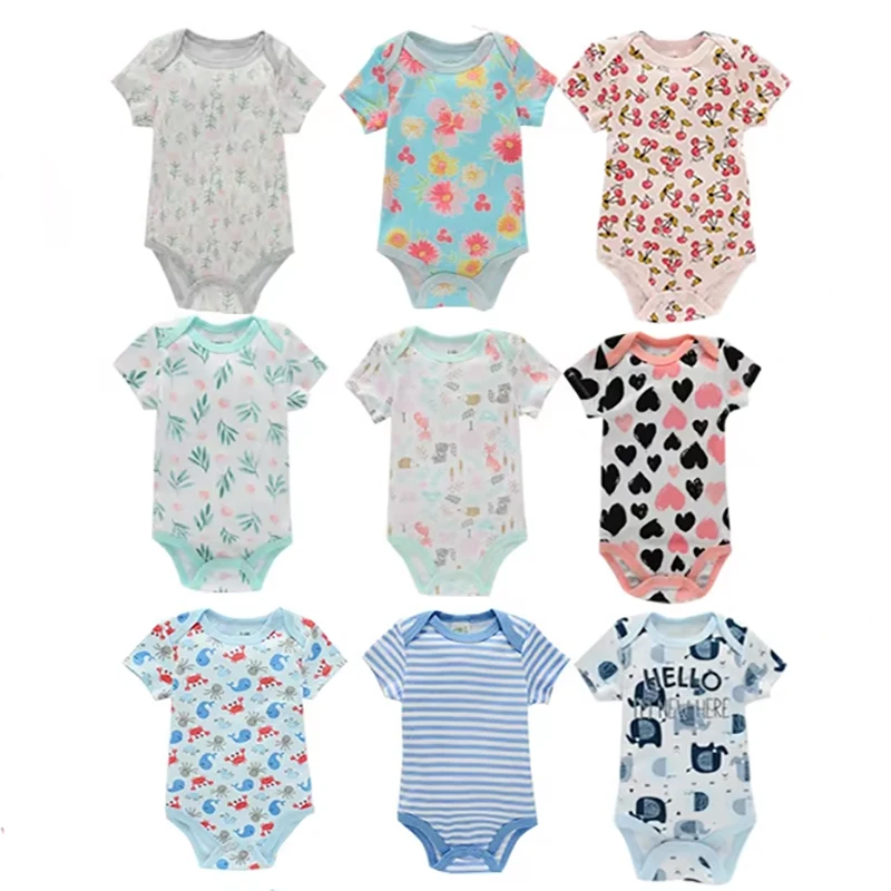 1-2 Pieces Baby Bodysuit For Newborns Summer Baby Romper Girl/Boy Clothes 0-12M Newborn Clothing Infant Soft Tight Baby Clothes - Image 4