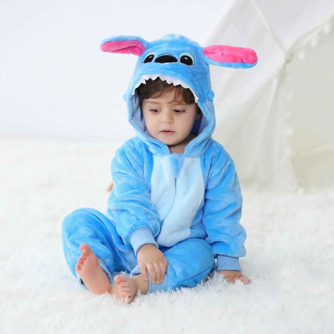 Baby Kigurumi Stitch Cartoon Romper Infant Kids Animal Jumpsuits Toddler Clothes Girls Boys Halloween Cosplay Pyjamas Costumes - Image 16