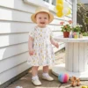 Baby Kids Summer Short Sleeve Dresses Clothing Cotton Children Girls Dresses
