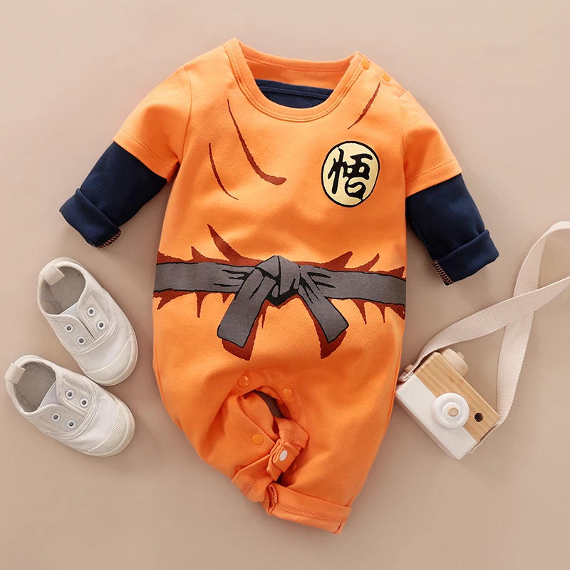 Newborns Baby Clothes Long-Sleeved Trousers Banquet COTTON Cartoon Anime 0-24 months Spring and autumn Fashion neonatal romper - Image 2