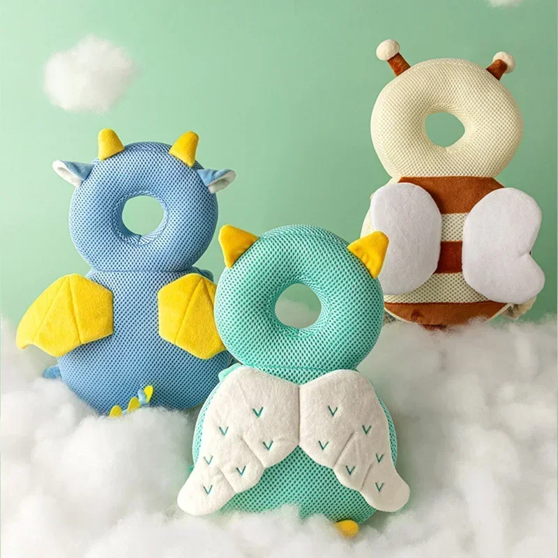 1-3T Toddler Baby Head Protector Safety Pad Cushion Back Prevent Injured Angel Bee Cartoon Security Pillows Protective Headgear - Image 12